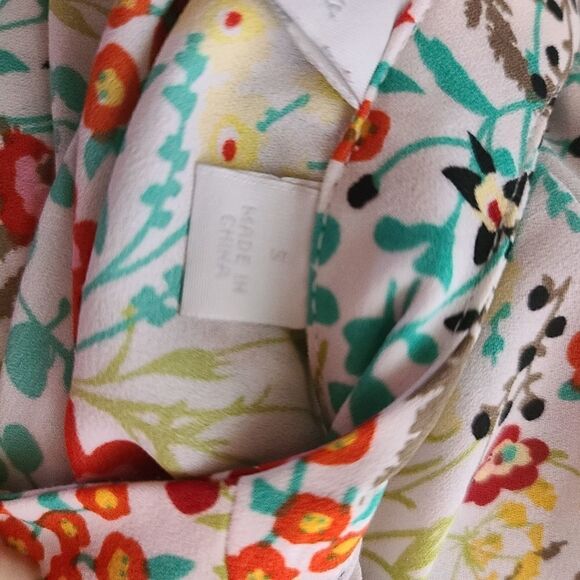 New York & Company White Floral Lace Blouse - Picture 6 of 6